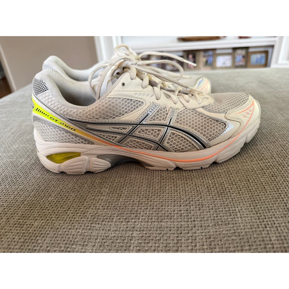 ASICS GT- 2160 Paris cream/yellow unisex sneaker size m 8.5/ w10 - Picture 8 of 16
